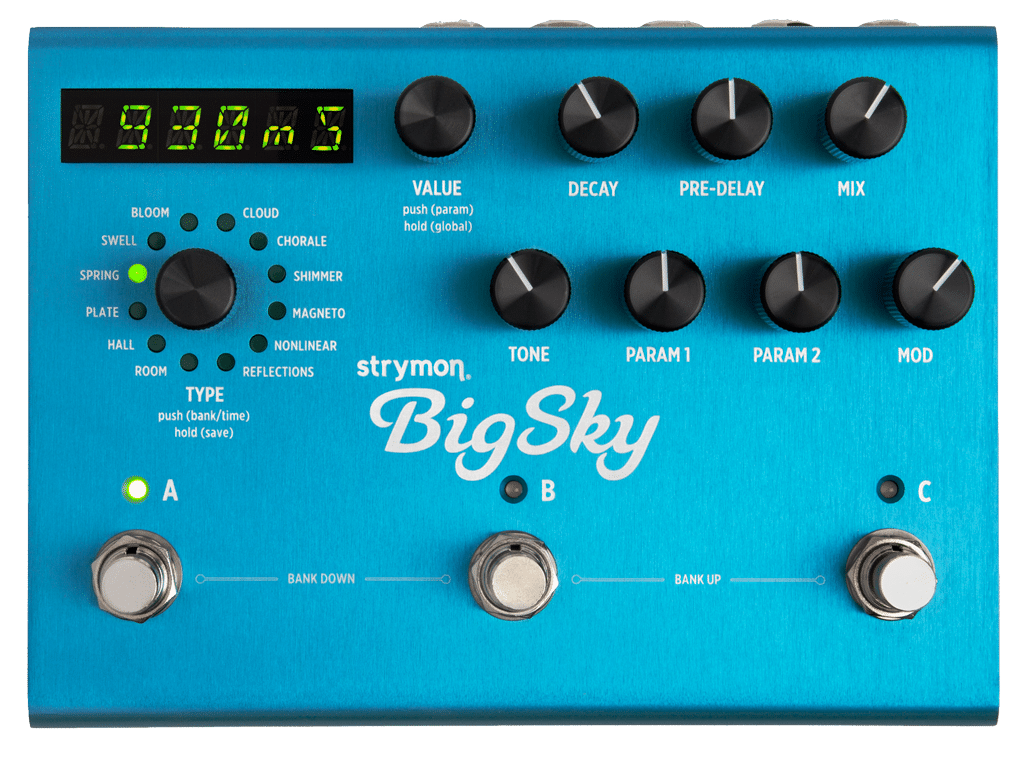Strymon BigSky reverb pedal