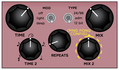Dig Dual Delay settings