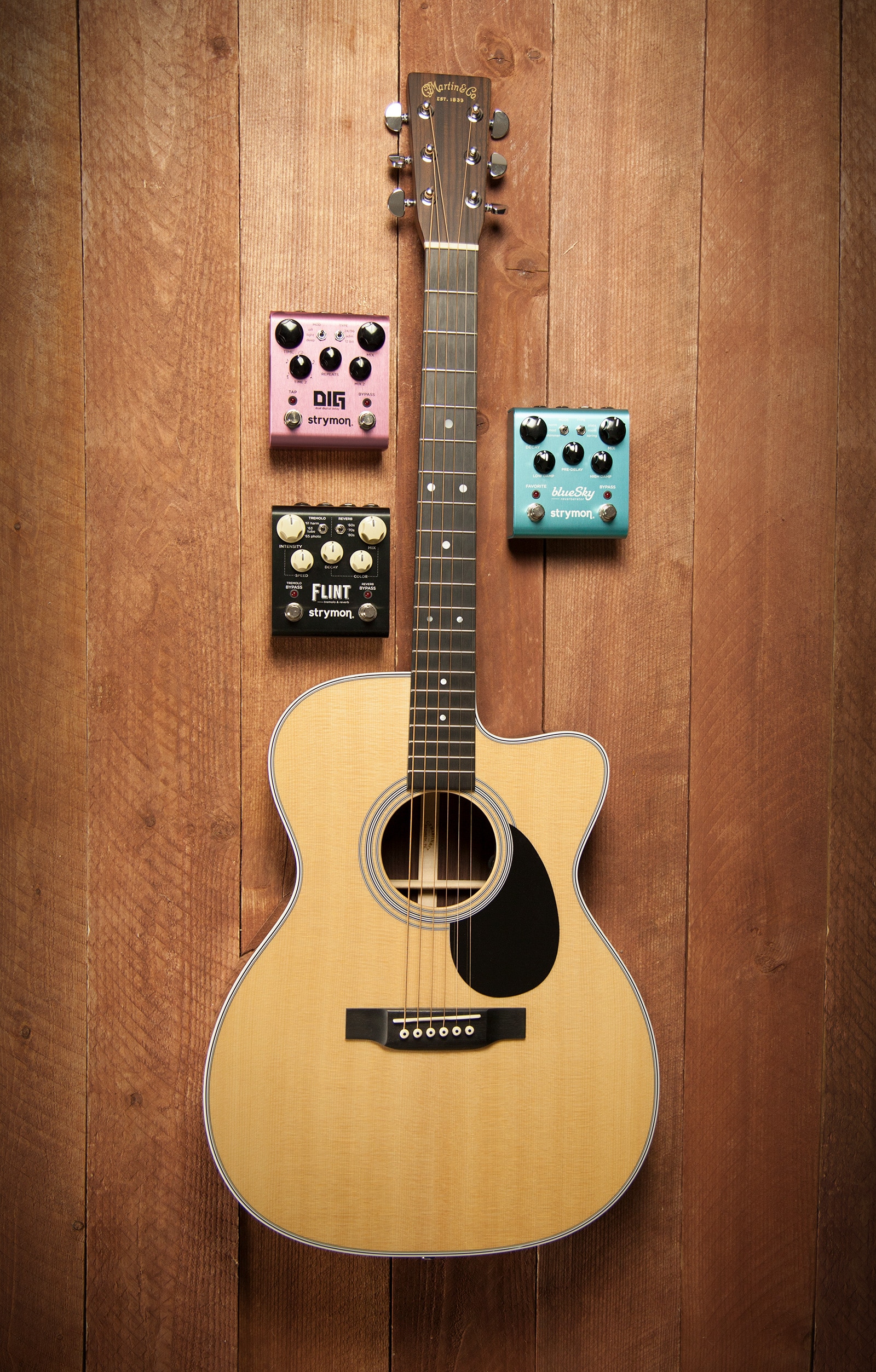 Martin OMC-28E with Strymon Pedals