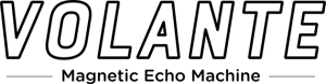 Volante logo in black with tagline Magnetic Echo Machine